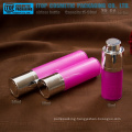 ZB-RA Series 15ml 30ml 50ml double layers AS/SAN + PP plastic round rotary airless pump bottles cosmetic